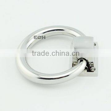 Chrome Finish Modern Circular Zinc Alloy Door Knocker photo-3