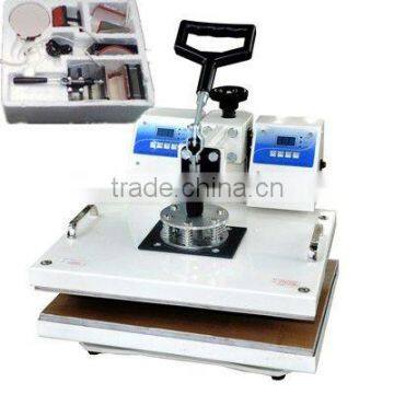 5 in 1 Dual-Core t shirt heat press machine , tshirt heat pressing machine