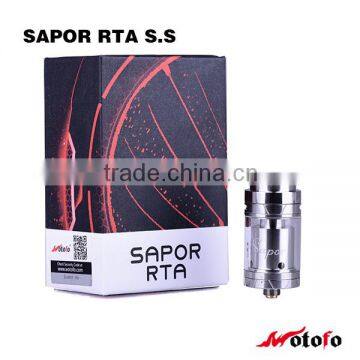 2016 electronic cigarette alibaba china wotofo sapor RTA with Gold plated 510 Contact pin/wotofo sapor RTA