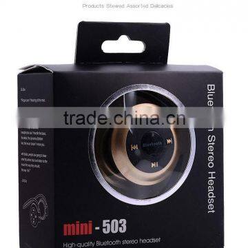 Mini 503 Sports Bluetooth Stereo Headset Earphone Wireless Headphone Mini Headset for Android Smart Phone