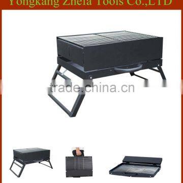 Table use BBQ grill folding portable Charcoal BBQ grill with handle