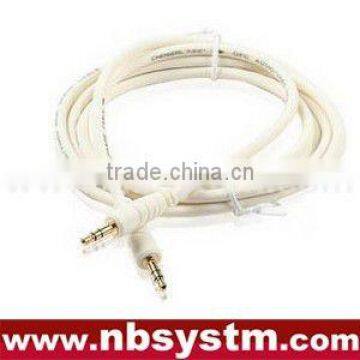 high quality 3.5 stereo male to 3.5 stereo male cable ivory color