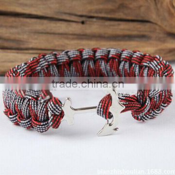 metal buckle paracord survival bracelet