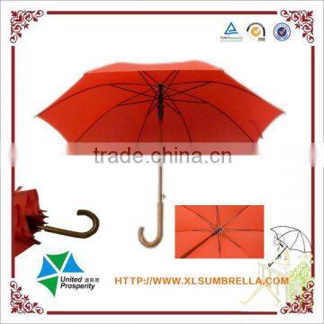 Promotional competitive price Xiamen factory wooden straight umbrella