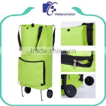 Polyester Foldable Supermarket Trolley Bag