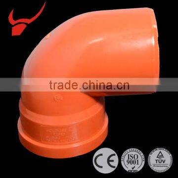 Best discount drainage system pvc pipe fitting 45 elbow with rubber ring