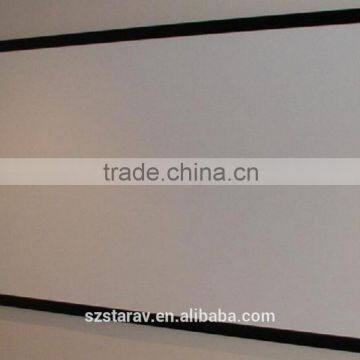 aluminium frame matte white home theater projection screen with velvet for home home cinema