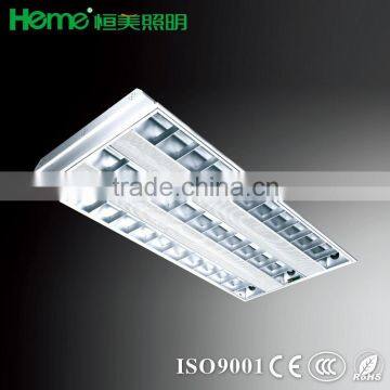 T8 recessed grille lamp lighting fixture lluorescent light troffer