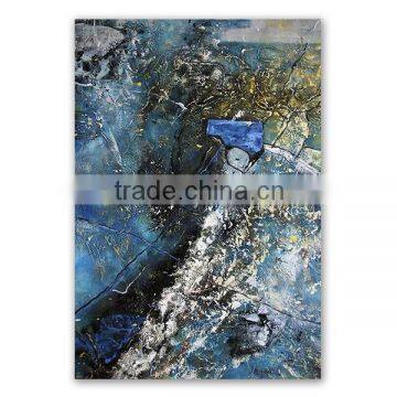 2016 Blue Abstract Painting Canvas Art for wall Decor Factory Sell #00008