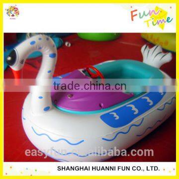 Colorful animals style kids water boat, electric bumper boat