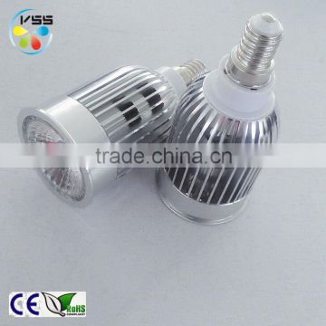 7W E14 High-brightness CE ROHS Epistar COB LED bulb lamp spotlight