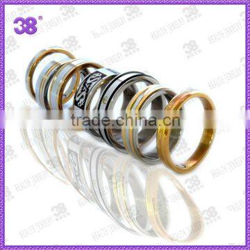 316L stainless steel plated gold or rose gold rings /used boxing ring for sale