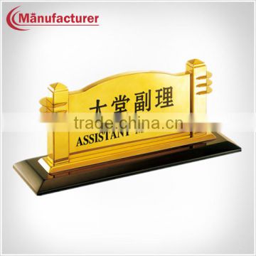 Tabletop Mini Titanium Sign Stands/Lobby Bank Reception Sign Display Board