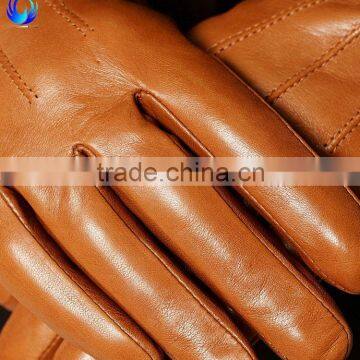 Fashion Ladies Goatskin Tight Leather Gloves Women photo-2
