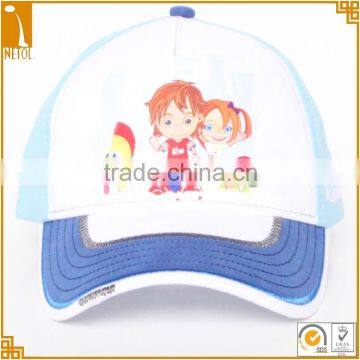 100% cotton 5 panel structured sports style children baseball caps