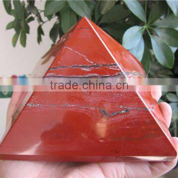 Wholesale Feng shui style engraving red Jasper Jade Pyramid