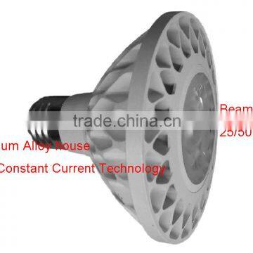 Singapore,23W Dimmable PAR38 COB LED Spotlight in Al Alloy house with ETL approval,CREEs LED,Dim PAR38 LED Lamp,3Years warranty