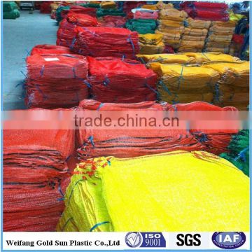 with drawstring pp mesh bag plastic material