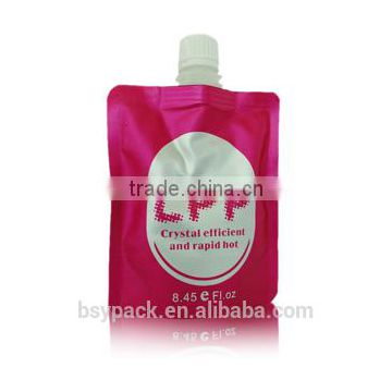 stand up liquid condiment spout bag\Stand up spout bag for juice packaging materials