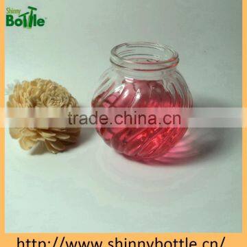 home use pumpkin shape glass jar for scented candle