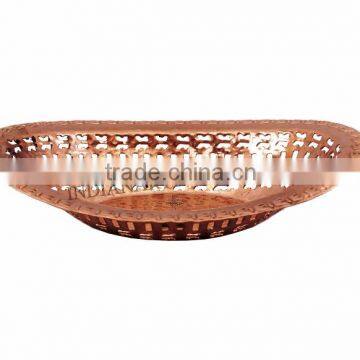 Pure Copper Oval Bread Profing Proving Serving Basket - Home, Hotel, Restaurant, Tableware