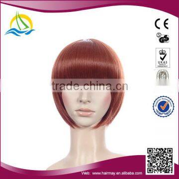 Wholesale price High Temperature Fiber orange korean wig