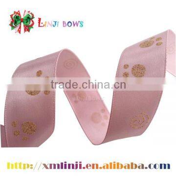 satin Printed ribbon Wholesale Christmas ribbon