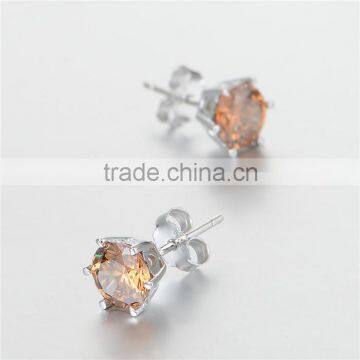 Costume Jewelry Single Stone Earring Designs For Ladies photo-4