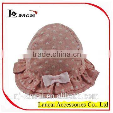 2015 Baby fancy floral lacework bucket hats