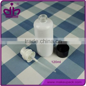 Hot sale glass 4oz pump bottle for face cream