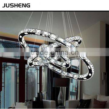 Hot Sell Modern Crystal LED Round 20cm Circle Chandelier Pendant Lights For Home Hotel Restaurant photo-4