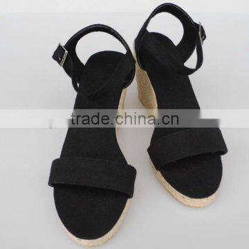 Shoes Imported From China Women High Heel Shoes Wedge Shoes Rope Soled Shoes photo-3