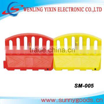 water filled plastic traffic barriers