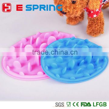 Non-toxic slow feeding pet bowl silicone dog feeder