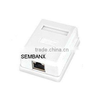 1 port surface mount box ,CAT5E FTP 1 port RJ45 surface mount box