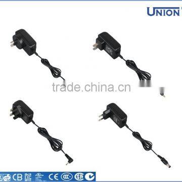 China CE FCC Approval 12W 12V 1A Switching Power Adapter AC