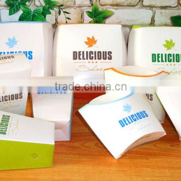 square disposable Potato Chips Cup paper box Chips packaging box for KFC and MC donald