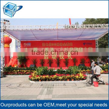 aluminum truss trade show booth, global truss, truss lighting