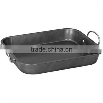 Carbon steel turkey roaster pan