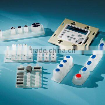 RoHS complied keypad manufacturer silicone rubber quality keypad parts for flexible applications