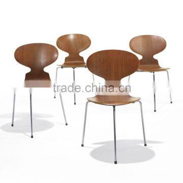 Modern Arne Jacobsen ant chair stackable plywood dining chair