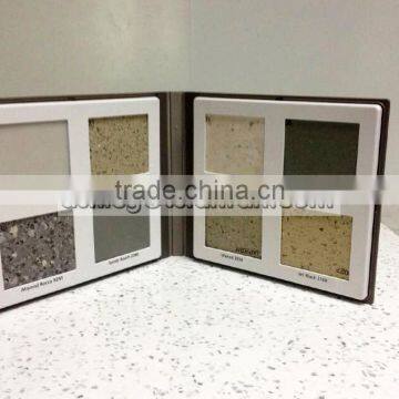 tsianfan new design quartz stone display sample books/clear plastic sample folders for quartz stone samples PY056