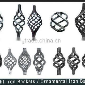 Various Cheap Ornamental Iron Baskets For Iron Fence Gate Stair