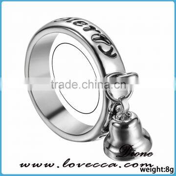 Guangzhou factory Wholesale Jewelry Price New Design Fashion Cute Bell Christmas Ring