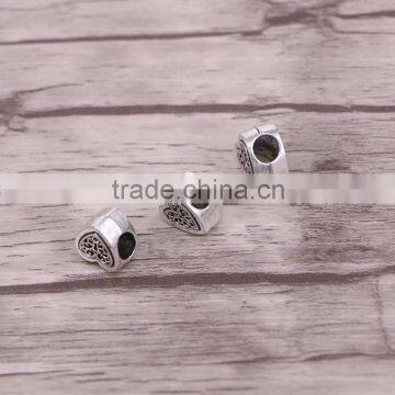 Tibetan Silver Big Hole Heart Bead Fit For European Bracelets photo-2