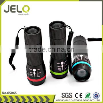 Ningbo JELO Powerful XPE R2 LED Focus Torch Mini and Zoom Flashlight