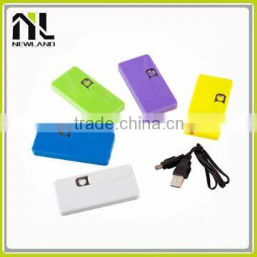 Custom logo colorful usb electric lighter