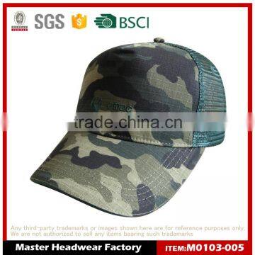 Wholesale Cheap Camo Trucker caps with Flat Embroidery