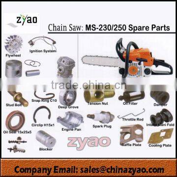 all series spare parts for gasoline chainsaw MS230/250