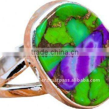 Purple Green Copper Turquoise Jewelry Accessories Wholesale Sterling Silver Charms Chains Rings